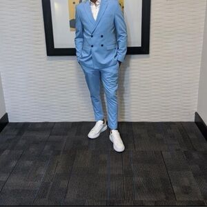 Men double breast men suit